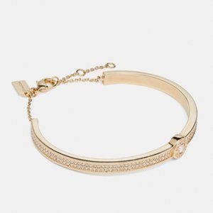 Coach Open Circle Pave Bracelet